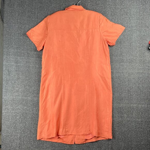 Talbots Pure Silk Womens Shirt Dress 14W Work Office Capsule Easter Minimal - Picture 12 of 16